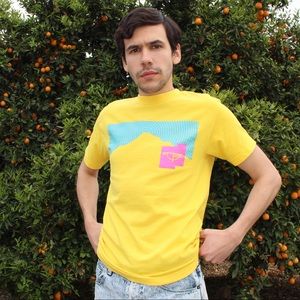 Retro 80s/90s Mountain Snow Camp T Shirt